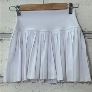 Alo Yoga Grand Slam Pleated Tennis Skirt Skort XS White
